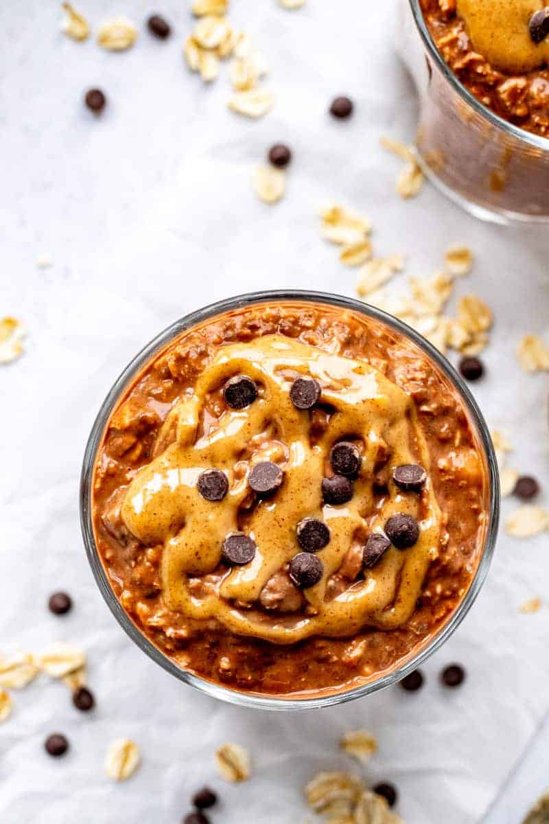 Chocolate Peanut Butter Overnight Oats