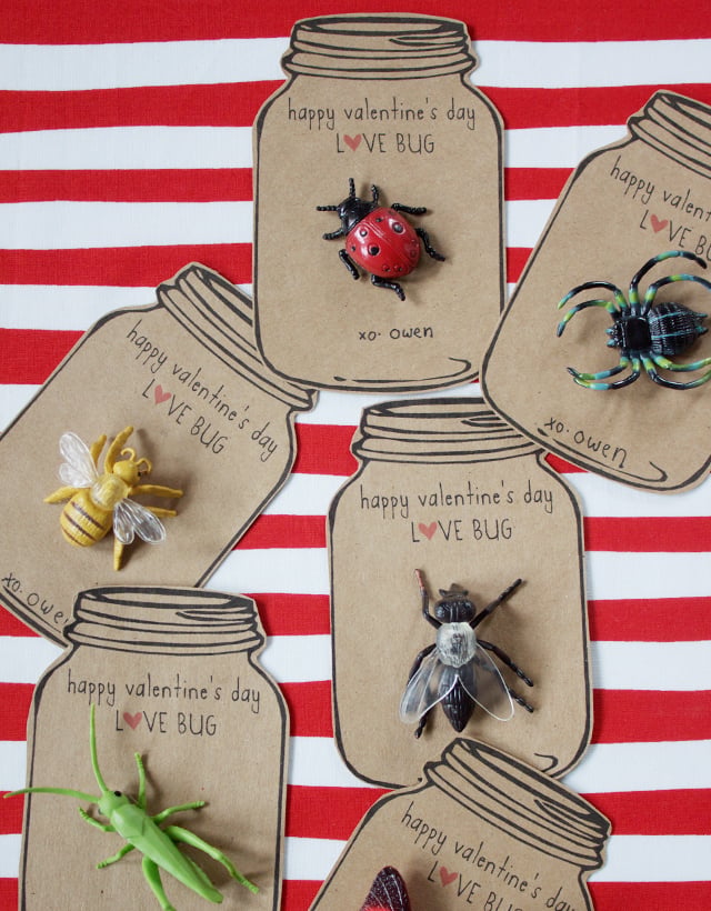 Love Bug Valentines via dandee-designs.com